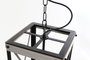 DKD Home Decor Lámpara Techo Marron Negro Metal Metal 25 x 43 x 25 cm