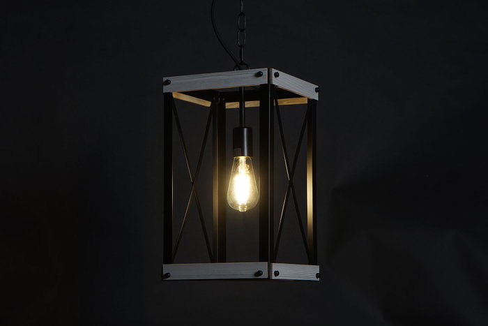 DKD Home Decor Lámpara Techo Marron Negro Metal Metal 25 x 43 x 25 cm