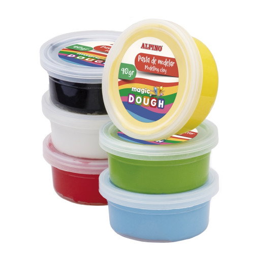 Alpino DP000209 Arcilla de Modelar para Niños, Seca al Aire, Multicolor, 240g