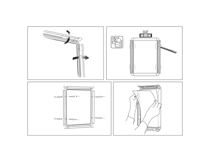 Nobo Marco Porta Anuncios Clipdown Din A4