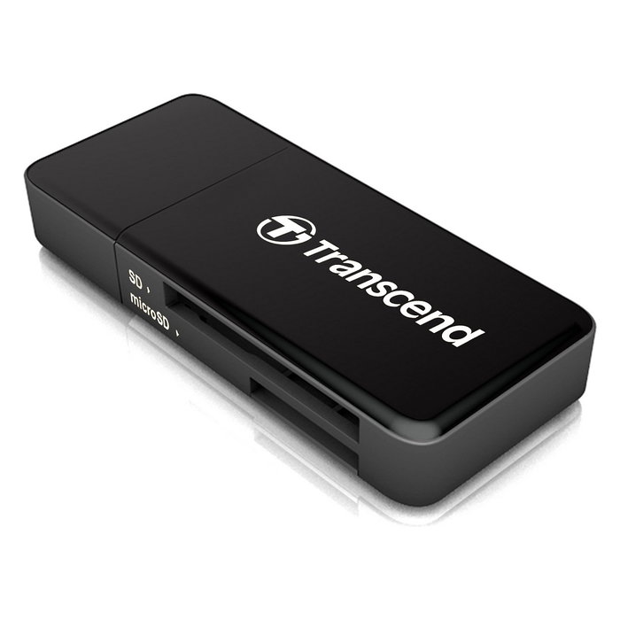 Transcend RDF5 Lector de Tarjetas USB 3.1 Gen 1 SD/microSD Negro Transcend RDF5 Lector de Tarjetas USB 3.1 Gen 1 SD/microSD Negro