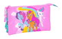 Portatodo Triple My Little Pony Magic Rosa Turquesa 22 x 12 x 3 cm