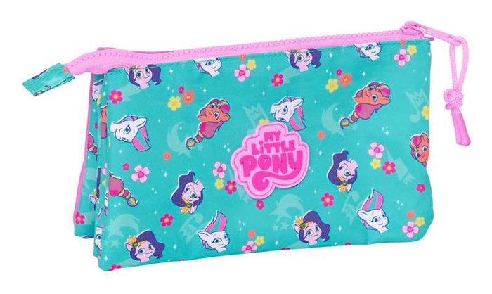 Portatodo Triple My Little Pony Magic Rosa Turquesa 22 x 12 x 3 cm Portatodo Triple My Little Pony Magic Rosa Turquesa 22 x 12 x 3 cm