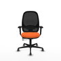 PIQUERAS Y CRESPO Silla de oficina Cilanco Naranja y Negro