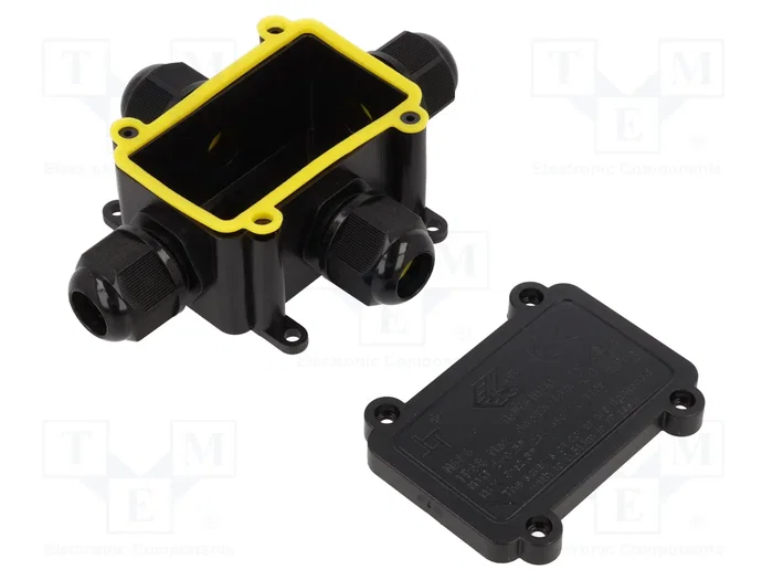 PLASTROL Caja de conexiones IP68 con prensaestopas