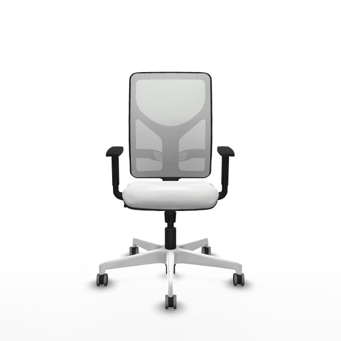 PIQUERAS Y CRESPO Silla de oficina Motilla Blanca con mecanismo Sincro PIQUERAS Y CRESPO Silla de oficina Motilla Blanca con mecanismo Sincro
