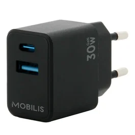 Mobilis Cargador de dispositivo móvil Universal Negro Corriente alterna Auto