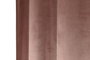 DKD Home Decor Velvet23 Cortina Rosa Palo 260 x 260 x 140 cm Terciopelo Polyester 8 Anillas