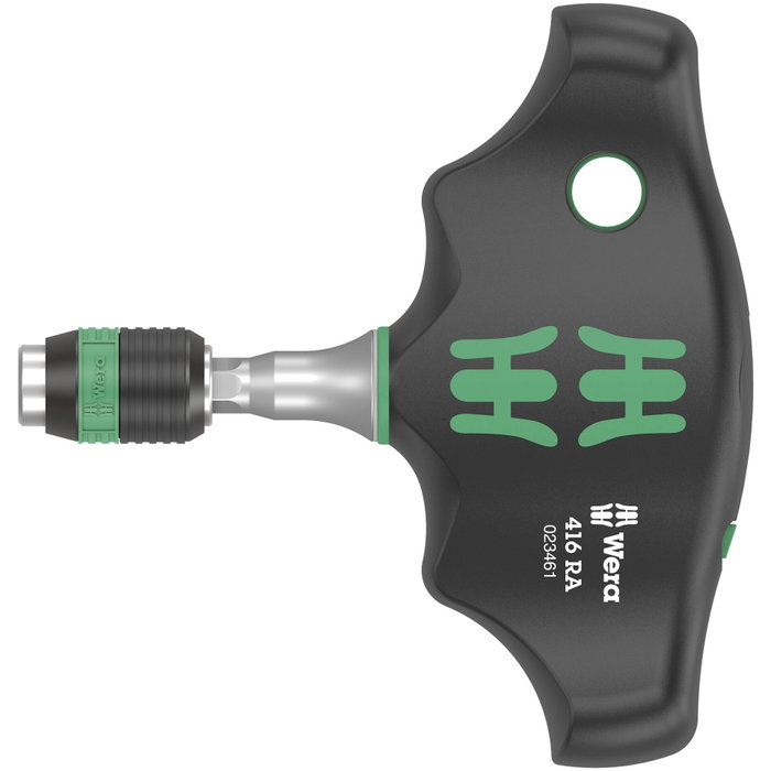 Wera 416 RA T-Handle Rapidaptor Destornillador Portapuntas Wera 416 RA T-Handle Rapidaptor Destornillador Portapuntas
