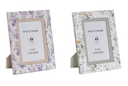 DKD Home Decor Set de 2 Marcos para Fotos 10x15 Colección Tierra Surtido de Colores