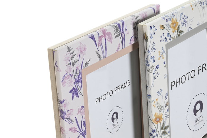 DKD Home Decor Set de 2 Marcos para Fotos 10x15 Colección Tierra Surtido de Colores