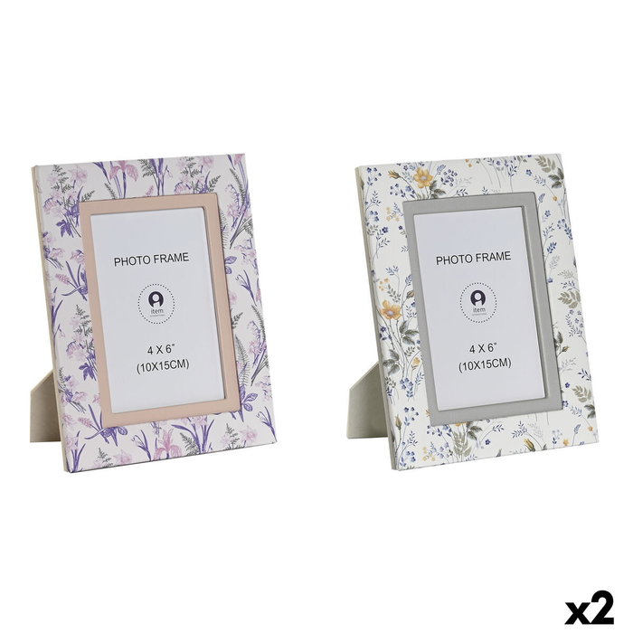 DKD Home Decor Set de 2 Marcos para Fotos 10x15 Colección Tierra Surtido de Colores