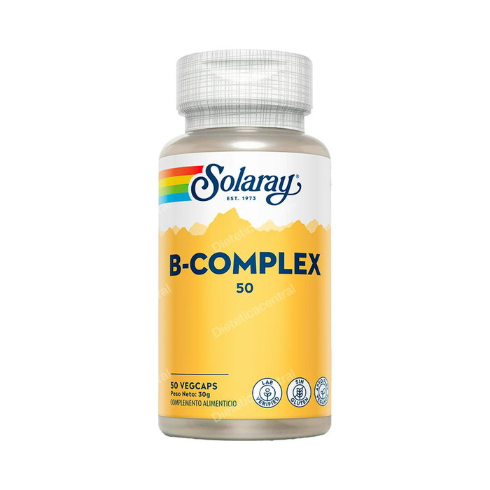 SOLARAY B Complex 50 Cápsulas Veganas