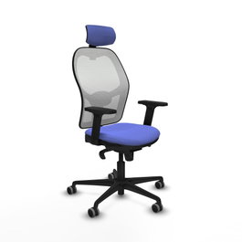 PIQUERAS Y CRESPO Silla de oficina Jorquera Azul Claro y Blanco