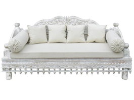 DKD Home Decor Sofá de Mango con Acabado Tallado