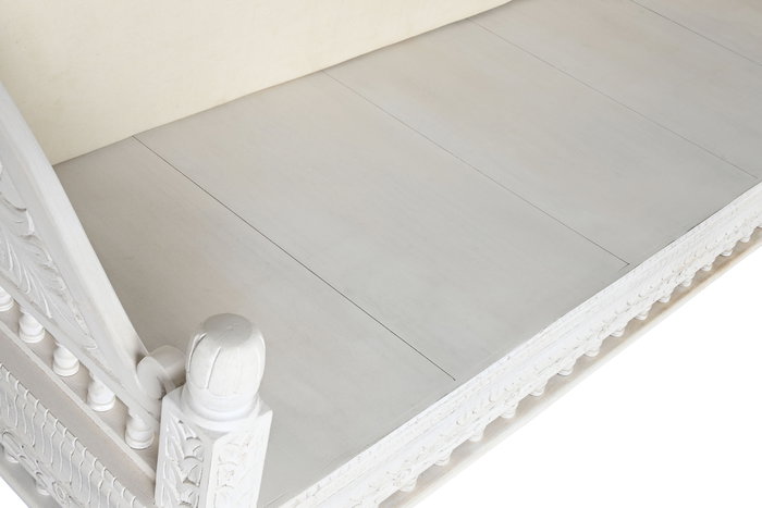 DKD Home Decor Sofá de Mango con Acabado Tallado
