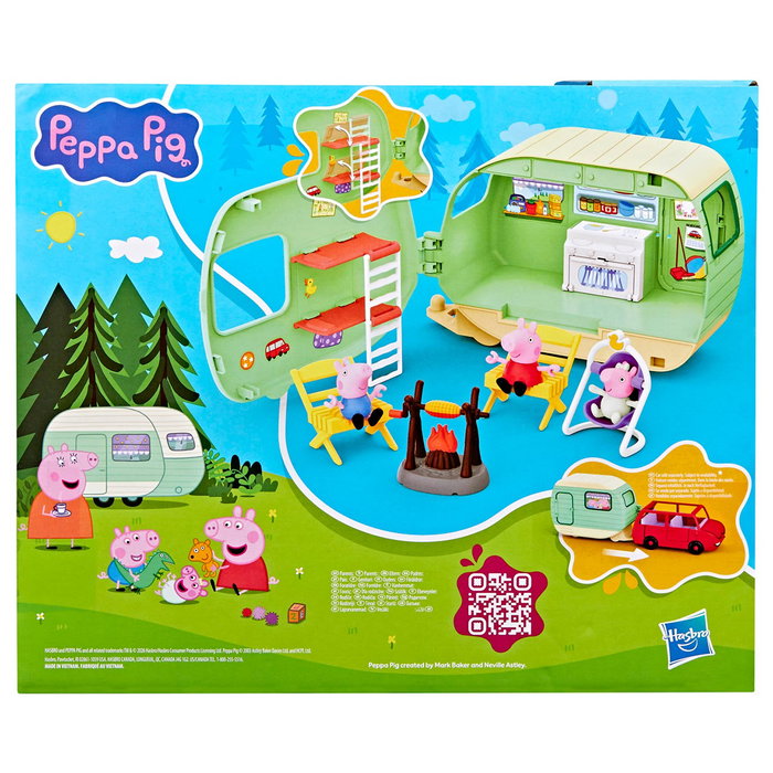 Hasbro Peppa Pig Caravana de Vacaciones Familiar con Figuras y Accesorios