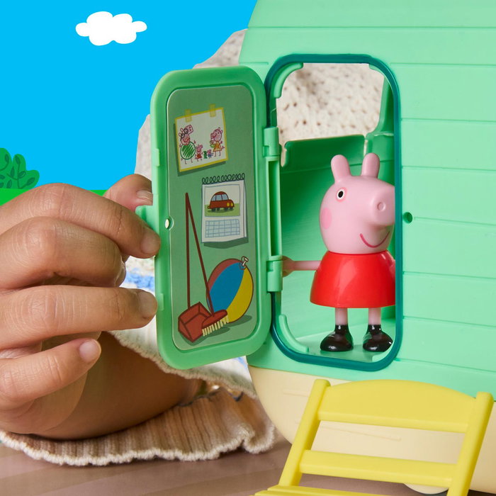 Hasbro Peppa Pig Caravana de Vacaciones Familiar con Figuras y Accesorios