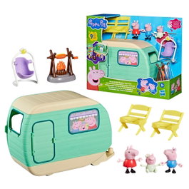 Hasbro Peppa Pig Caravana de Vacaciones Familiar con Figuras y Accesorios