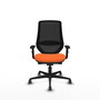 PIQUERAS Y CRESPO Silla de oficina Mardos Naranja y Negro