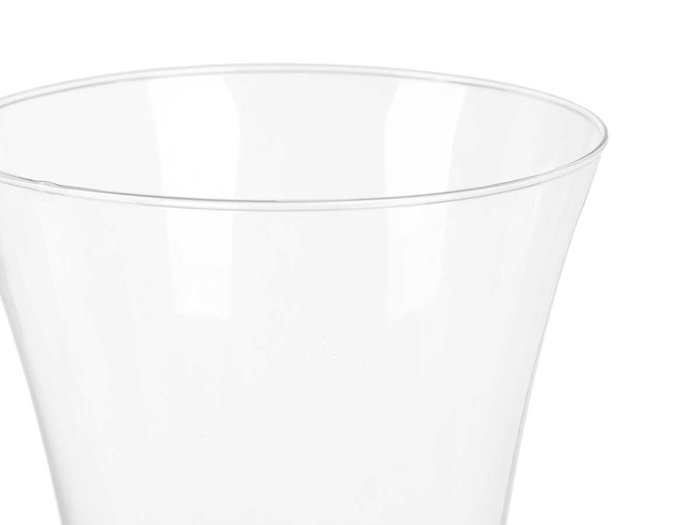 Giftdecor Jarron Cristal Boca Ancha Transparente 37 cm (Set de 4)