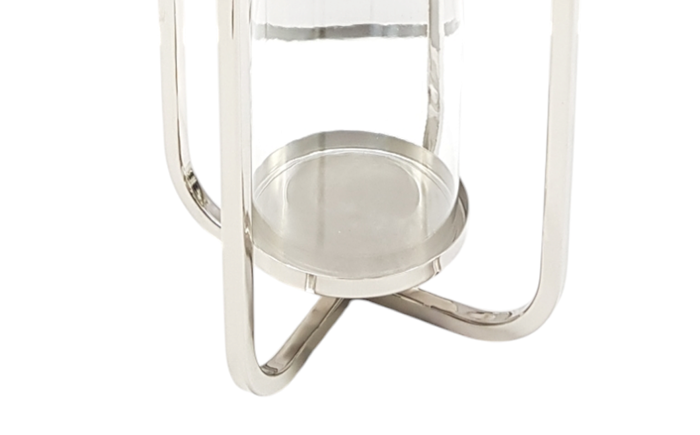 DKD Home Decor Portavelas Moderno Plateado Acero y Cristal 21 x 21 x 62 cm DKD Home Decor Portavelas Moderno Plateado Acero y Cristal 21 x 21 x 62 cm