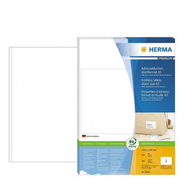 HERMA Etiquetas de dirección Premium 8690 A5 Blanco 400 unidades
