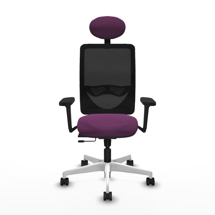 PIQUERAS Y CRESPO Silla de oficina Zulema Morado y Negro PIQUERAS Y CRESPO Silla de oficina Zulema Morado y Negro