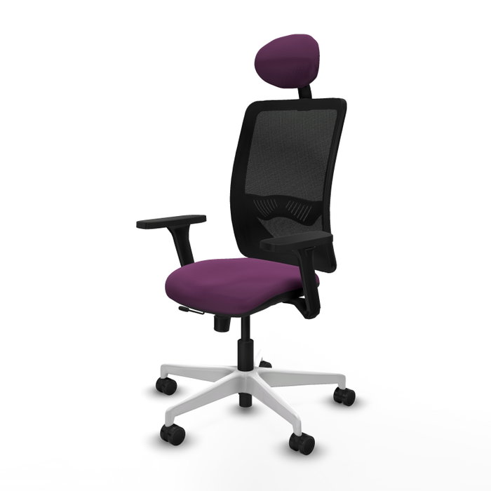 PIQUERAS Y CRESPO Silla de oficina Zulema Morado y Negro PIQUERAS Y CRESPO Silla de oficina Zulema Morado y Negro