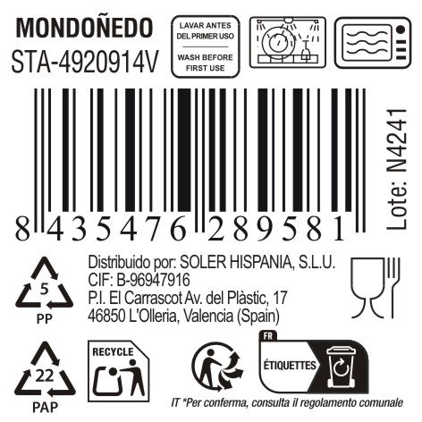 Inde Taza Jumbo 450 cc Mondoñedo Verde - 11.7x7.7 cm (6 Unidades)