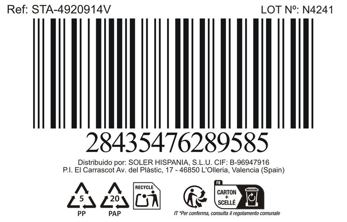 Inde Taza Jumbo 450 cc Mondoñedo Verde - 11.7x7.7 cm (6 Unidades)