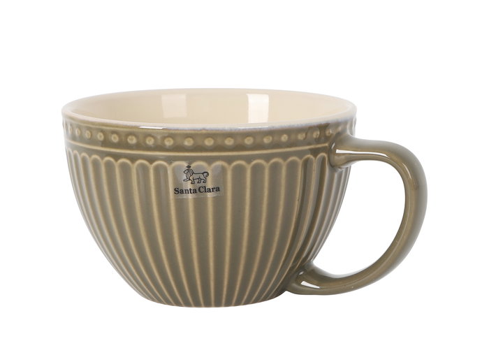 Inde Taza Jumbo 450 cc Mondoñedo Verde - 11.7x7.7 cm (6 Unidades)