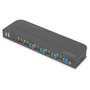 Digitus DS-12890 Switch KVM de 4 puertos 4K60Hz con 4 DP entrada y 1 salida DP/HDMI