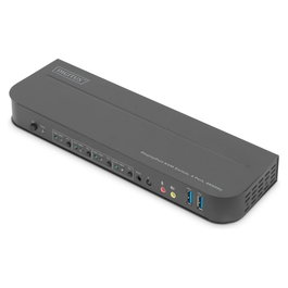 Digitus DS-12890 Switch KVM de 4 puertos 4K60Hz con 4 DP entrada y 1 salida DP/HDMI