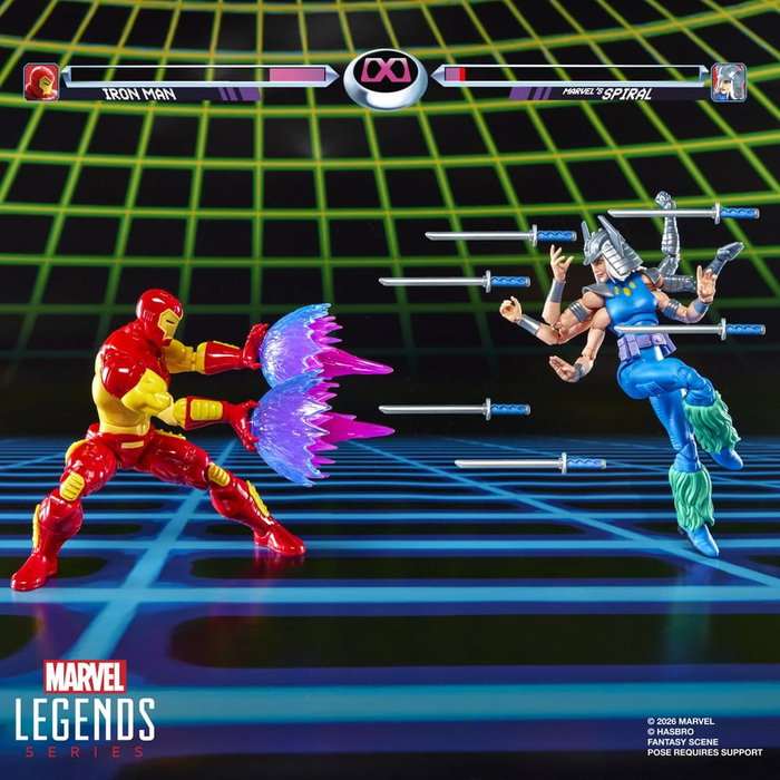 Hasbro Marvel Legends Iron Man vs Marvel's Spiral Pack de 2 Figuras