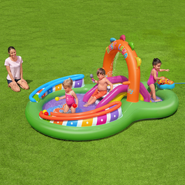 Bestway Sing'n Splash Zona de Juegos Hinchable, Piscina Infantil 295 x 190 x chip para implementar una idea que tengo - 137 cm