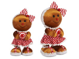 Krist+ Figura Galleta Jengibre Con Lazo 33 cm (Set de 4)
