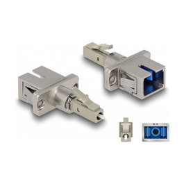 DeLOCK Conector híbrido LWL LC Simplex a SC Simplex beige