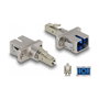 DeLOCK Conector híbrido LWL LC Simplex a SC Simplex beige
