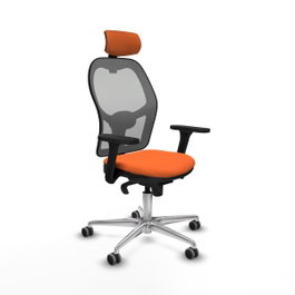 PIQUERAS Y CRESPO Silla de oficina Jorquera Naranja y Gris