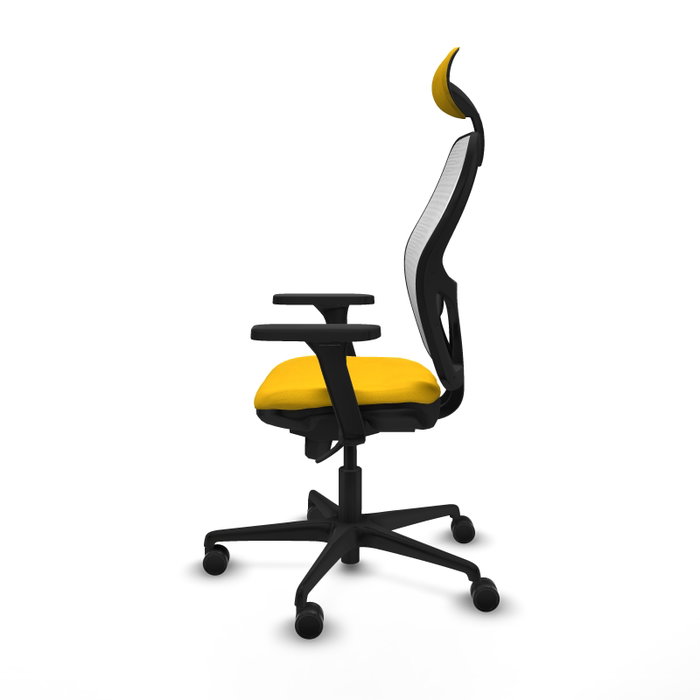 PIQUERAS Y CRESPO Silla de Oficina Jorquera Amarillo y Blanco