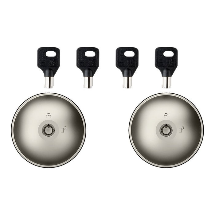 Meroni Kit 2 cerraduras para vehículos ufo2, puerta doble