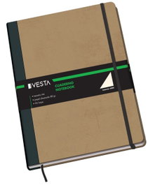 DOHE Cuaderno de cartón A4 80g 96h liso cierre con goma Kraft