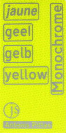 JAP SAM, Jaune, Geel, Gelb, Yellow. Monochrome - Antonis Pittas