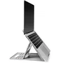 Kensington SmartFit Easy Riser Go - Soporte Elevador Ergonómico y Refrescante para Portátil o Tableta hasta 14", Gris, Ajustable y Plegable