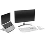Kensington SmartFit Easy Riser Go - Soporte Elevador Ergonómico y Refrescante para Portátil o Tableta hasta 14", Gris, Ajustable y Plegable