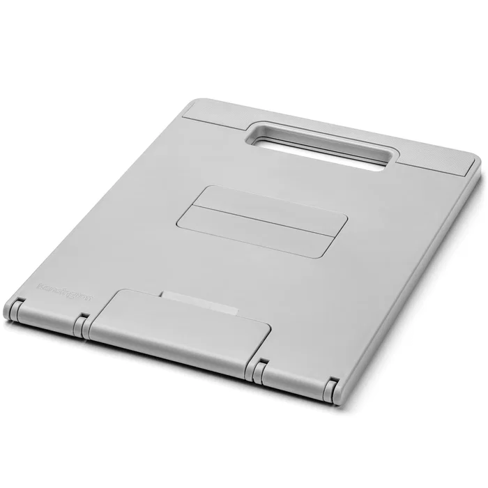 Kensington SmartFit Easy Riser Go - Soporte Elevador Ergonómico y Refrescante para Portátil o Tableta hasta 14", Gris, Ajustable y Plegable
