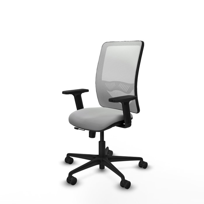 PIQUERAS Y CRESPO Silla de oficina Zulema Gris claro/Blanco