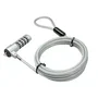 Lindy Cable de Seguridad Antirrobo 20980 con Cerradura de Combinación, Acero Inoxidable, Longitud 1.8 m