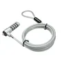 Lindy Cable de Seguridad Antirrobo 20980 con Cerradura de Combinación, Acero Inoxidable, Longitud 1.8 m